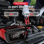 HTRC P20 Pro Portable Battery Charger 12v 20a 20 Car Battery Charger 12 Volt for Lithium Lead Acid Battery